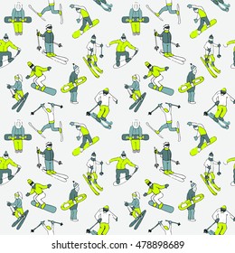 winter sports. vector set/