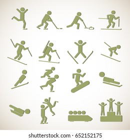 Winter Sports/Games Icons
