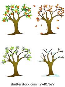 Autumn Tree Your Design Vector Image Stock Vector (Royalty Free ...