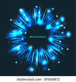 winter star for your text or design