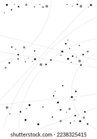 The Winter Starry Sky -- (white blank background).
