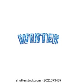 Icono De Pegatina De Invierno Aislado En Fondo Blanco