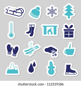 winter stickers