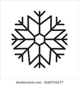 Vector de contorno de icono de stock de invierno
