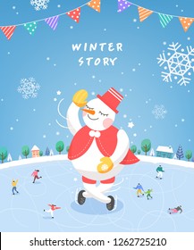 Winter story illustration