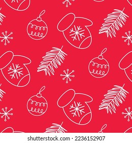 winter story pattern red mitten 
spruce snow