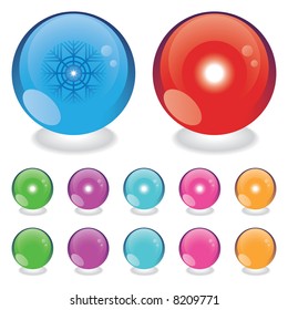 winter and summer light balls