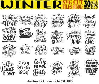Winter  SVG Cut Files Bundle