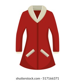winter sweater clothes isolated icon