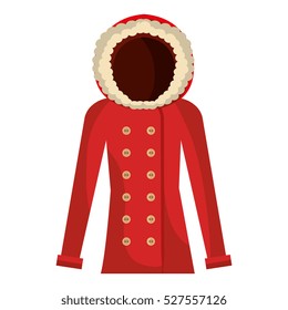 winter sweater clothes isolated icon