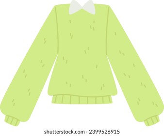 Ilustración vectorial de ropa de suéter de invierno