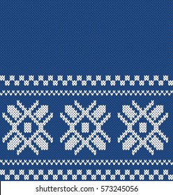 Winter Sweater Design. Fairisle Seamless Knitting Pattern