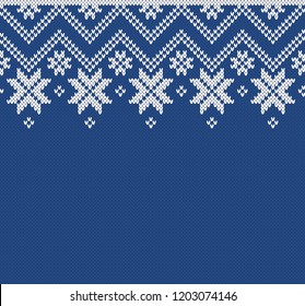 Winter Sweater Fairisle Design. Seamless Knitting Pattern