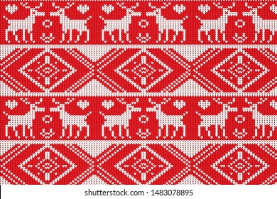 The Winter Sweater Fairisle Design. Seamless Knitting Pattern