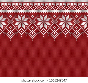 Diseño Fairisle Winter Sweater. Patrón de punto sin soldadura