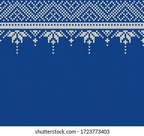 Winter Sweater Fairisle Design. Seamless Knitting Pattern