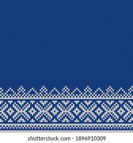 Winter Sweater Fairisle Design. Seamless Knitting Pattern