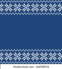 Winter Sweater Fairisle Design. Seamless Knitting Pattern