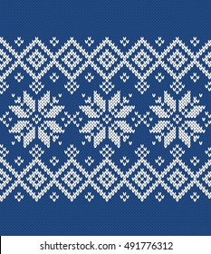 Winter Sweater Fairisle. Seamless Knitting Pattern