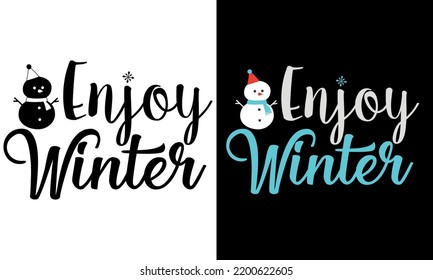 winter t shirt design vector