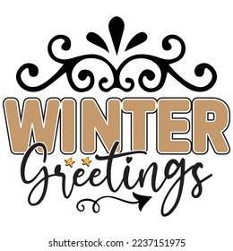 winter t shirt design vector file 