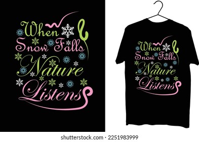 Winter t shirt design vector. winter weather. typography t shirt design.