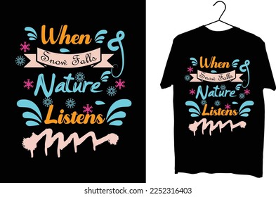 Winter t shirt design vector. winter weather. typography t shirt design.
