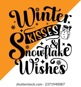 Vector de diseño de camisetas de invierno. clima invernal. diseño de camisetas de tipografía. de alta calidad 