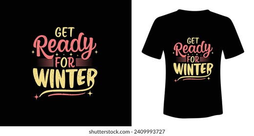 Archivos vectoriales de diseño de camisetas de invierno