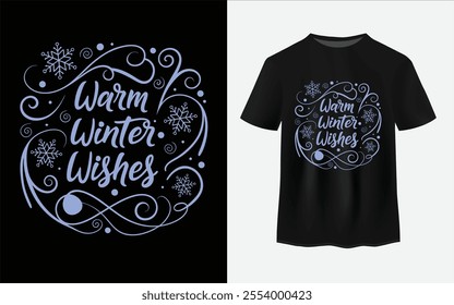 Winter t shirt design vector. winter weather. typography t shirt design.