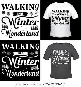 A winter t shirt or HOODIE and logo design using by vector graphics