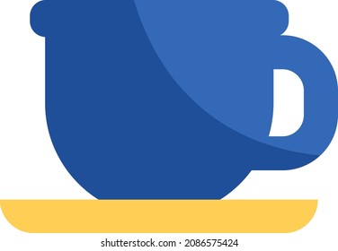Winter tea, illustration, vector, on a white background.
