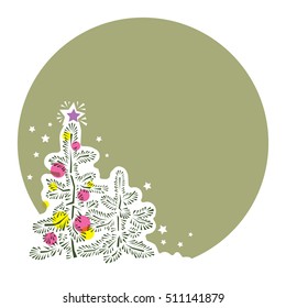 winter, template post congratulates Happy New Year, old style