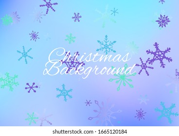 Wintergefühl mit schönen Schneeflocken und glänzenden Lichtern.