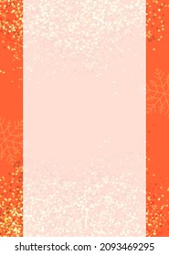 Winter theme greeting card, invitation vector card template