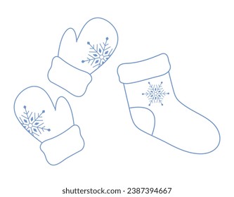 Winter theme vector arts. simple cute design art winter season vibes