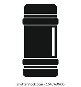 Winter thermo bottle icon. Simple illustration of winter thermo bottle vector icon for web design isolated on white background