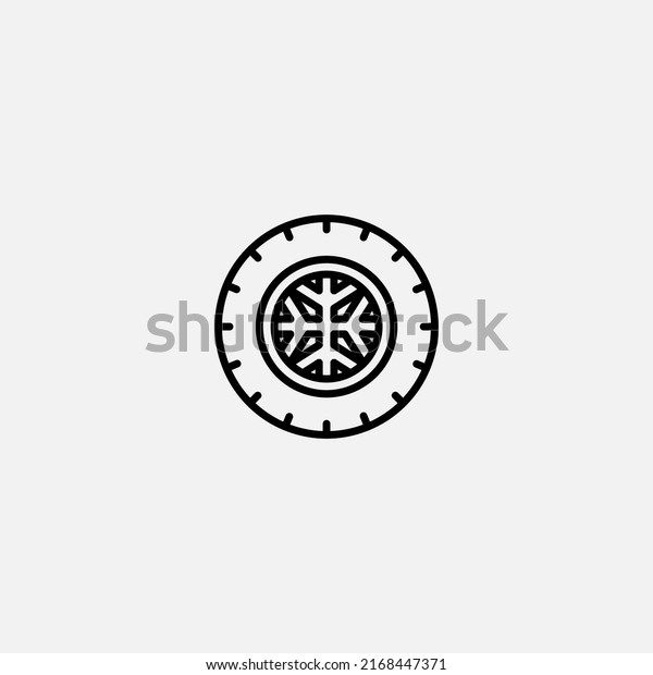 Winter tire icon sign vector,Symbol, logo\
illustration for web and\
mobile