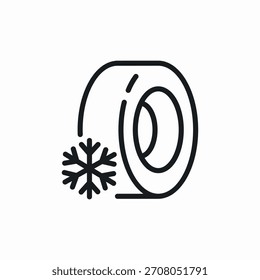 winter tires icon sign vector
