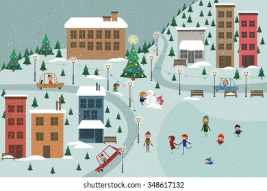 Winter town