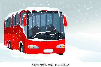 Winter Transport Issues. Hello Winter Background.