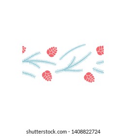 Winter Tree Branch Brush Pattern Texture