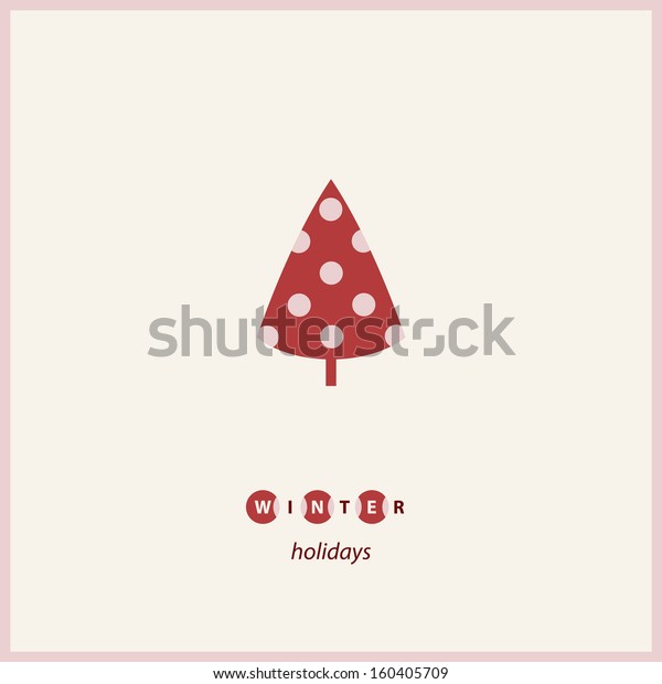 Winter Tree Frame Vector Illustration Stock Vector (Royalty Free ...