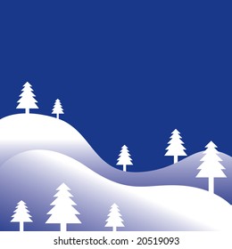 Winter tree holiday background with space for text