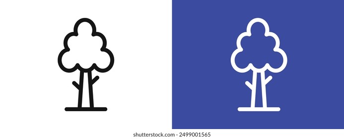 Winterbaum-Symbol Logo-Set, Vektorgrafik