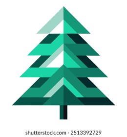 Diseño gráfico de ilustración de árbol de invierno
