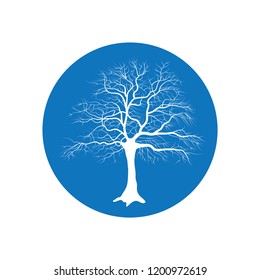 winter tree, logo icon