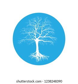 winter tree, logo icon