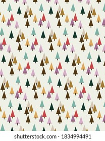 winter tree pattern background template
