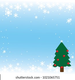 Winter tree snow Christmas